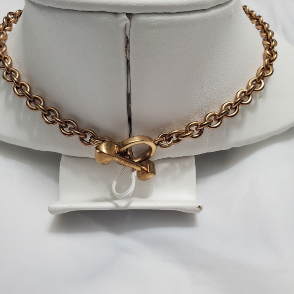 Juicy Couture Rose Gold Tone Chain link Necklace - Picture 4 of 5